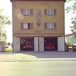 Das Gerätehaus im Jahr 1978.