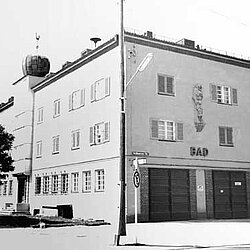 Das Gerätehaus im Jahr 1957.